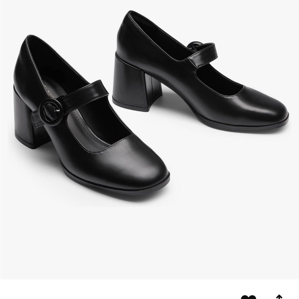 Elegant Black Mary Jane Heels